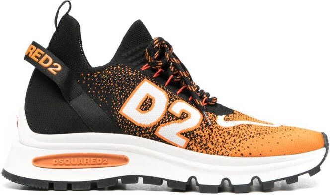 DSQUARED2 DSQ2 sneakers met logoband Zwart