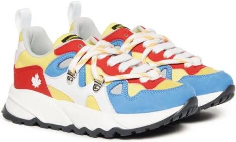 DSQUARED2 KIDS Sneakers met colourblocking Rood