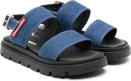 Dsquared2 Kids Slingback sandalen Blauw