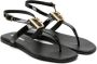 DSQUARED2 KIDS Sandalen met logoplakkaat Zwart - Thumbnail 1