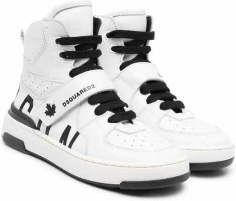 Dsquared2 Kids Sneakers met logoprint Wit