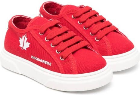 Dsquared2 Kids Sneakers met logoprint Rood