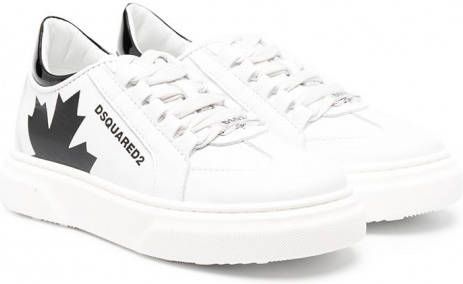 DSQUARED2 KIDS Sneakers met logoprint Wit