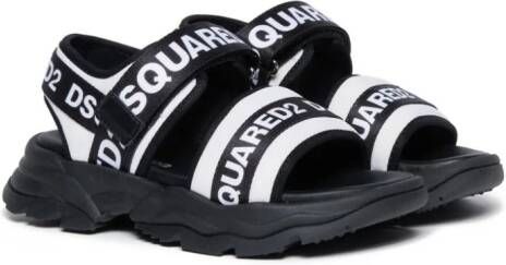 Dsquared2 Kids Sandalen met klittenband Zwart