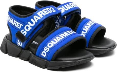 Dsquared2 Kids Sandalen met klittenband Blauw