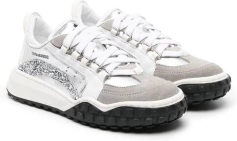 Dsquared2 Kids Sneakers met glitter Zilver