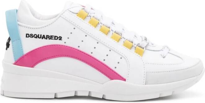 DSQUARED2 Leren sneakers Wit