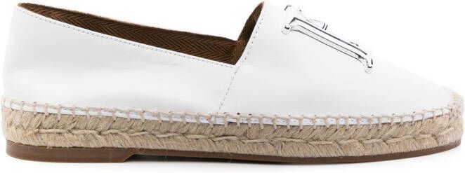 Dsquared2 Leren espadrilles Wit