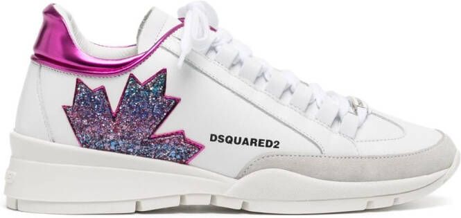 DSQUARED2 Sneakers met logoprint Wit