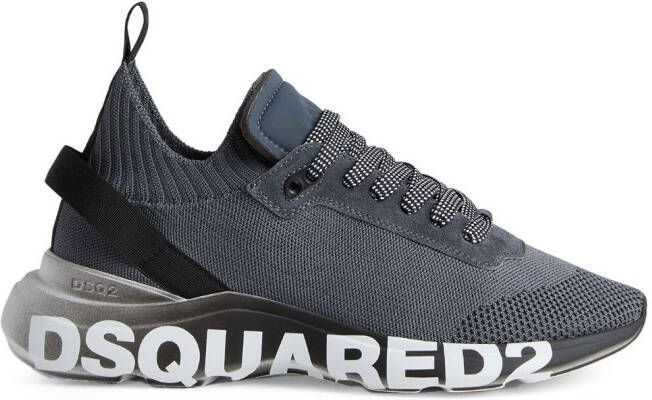 DSQUARED2 logo-print low-top sneakers Grijs