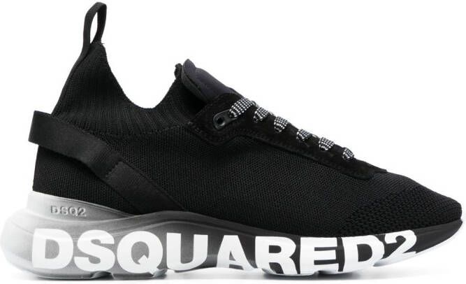 Dsquared2 Sneakers met logoprint Zwart