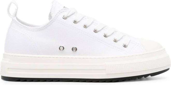 Dsquared2 Sneakers met plateauzool Geel