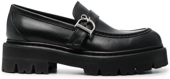 Dsquared2 Loafers met monogram Zwart