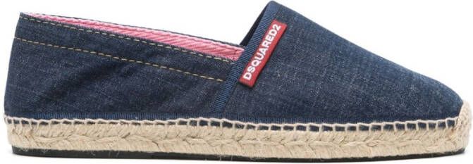 Dsquared2 Denim espadrilles Blauw