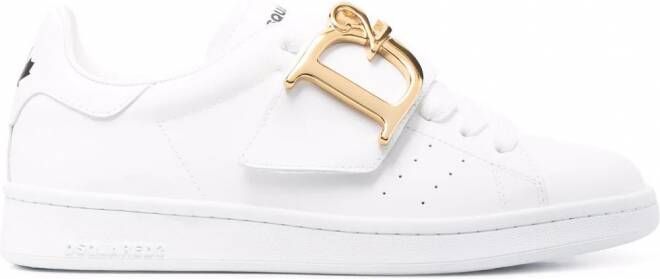 DSQUARED2 Sneakers met logoplakkaat Wit