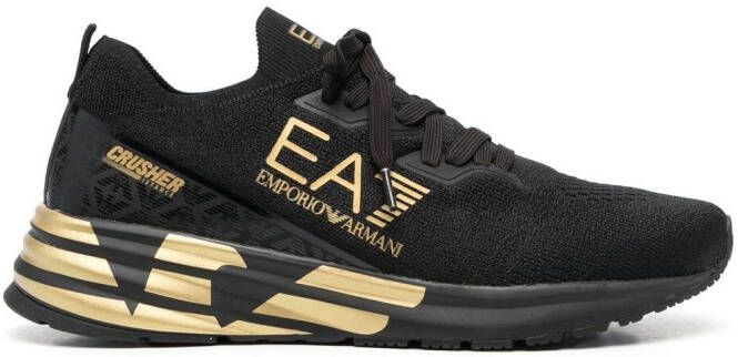 Ea7 Emporio Armani Crusher Distance sneakers Zwart