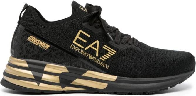 Ea7 Emporio Armani Crusher Distance sneakers Zwart