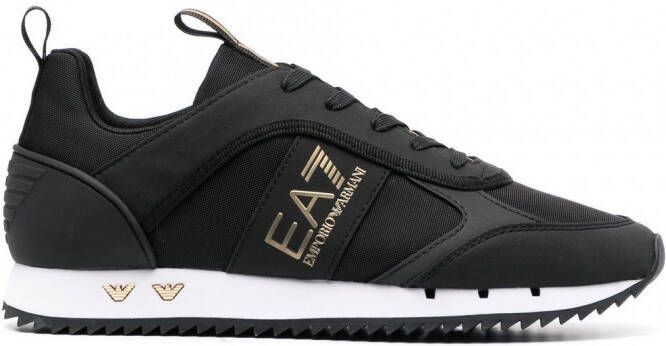 Ea7 Emporio Armani Sneakers met logoprint Zwart