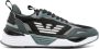 Ea7 Emporio Armani Sneakers met logopatch Zwart - Thumbnail 1