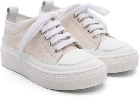 Eleventy Kids Sneakers met vlakken Beige