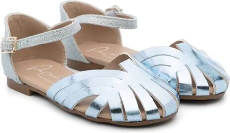 Eli1957 Sandalen met metallic-effect Blauw