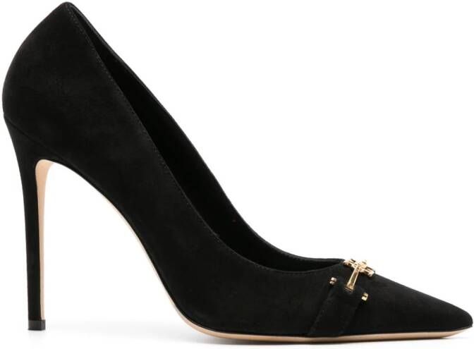 Elisabetta Franchi 105 pumps met horsebit detail Zwart