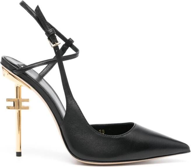 Elisabetta Franchi Jil leren pumps Zwart