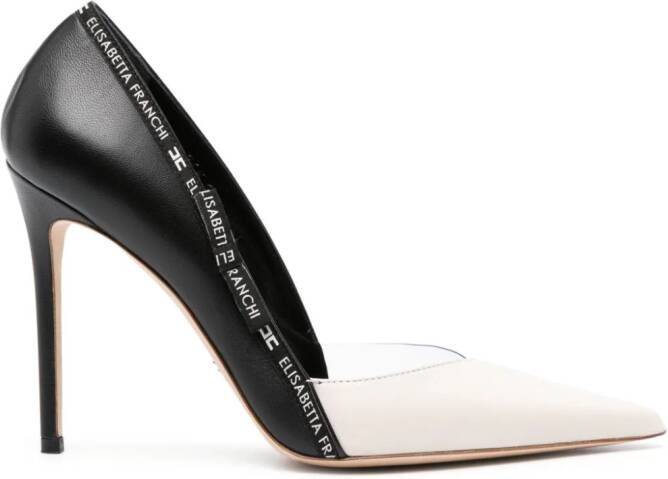 Elisabetta Franchi Pumps met geborduurd logo Zwart