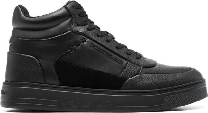 Emporio Armani High-top sneakers Zwart