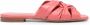Emporio Armani Leren slippers Roze - Thumbnail 1