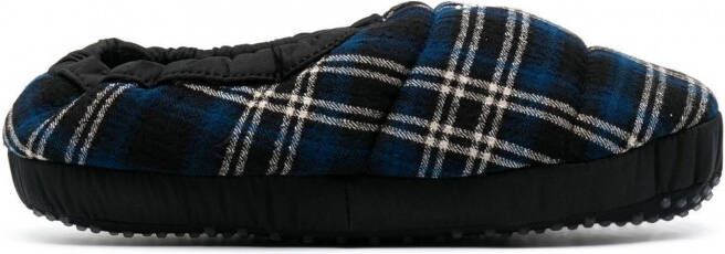 Emporio Armani Slippers met geborduurd logo Blauw