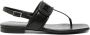 Emporio Armani Sandalen met logoplakkaat Zwart - Thumbnail 1