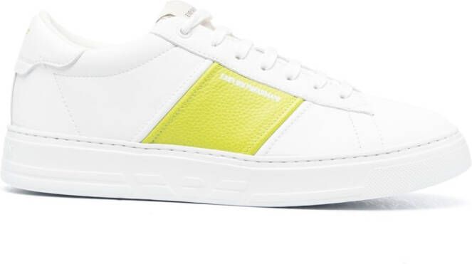 Emporio Armani Sneakers met logoprint Wit