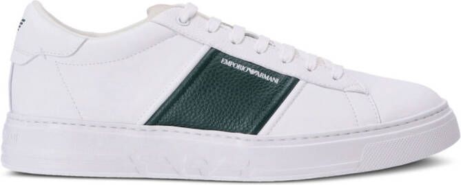 Emporio Armani Sneakers met logoprint Wit