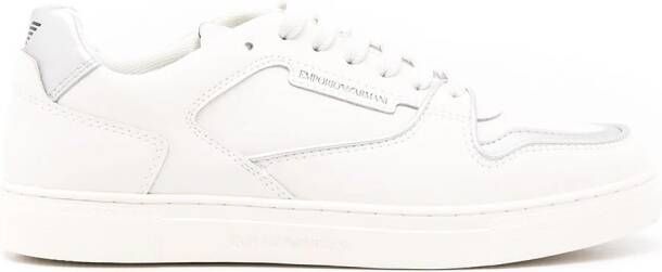 Emporio Armani Sneakers met contrasterende afwerking Wit