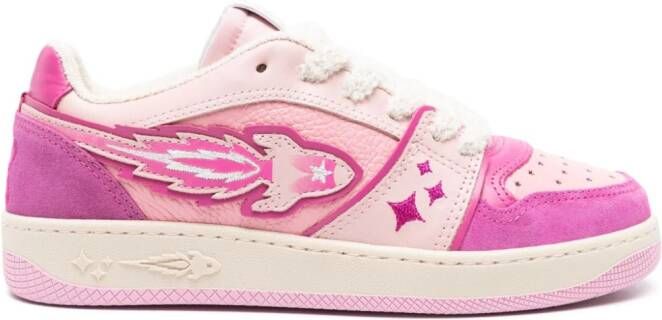 Enterprise Japan Egg Rocket leren sneakers Roze