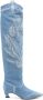 Ermanno Scervino 50 mm denim overknee laarzen Blauw - Thumbnail 1