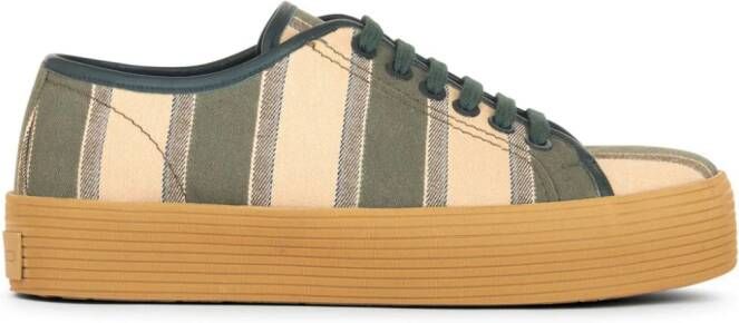 ETRO Gestreepte sneakers Groen