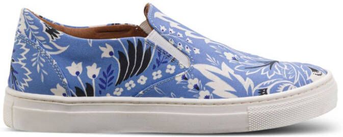 ETRO KIDS Sneakers met paisley-print Blauw