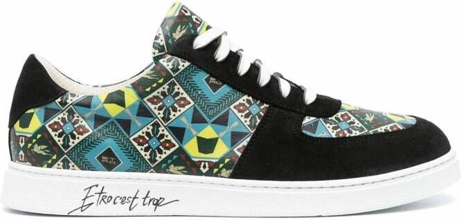 ETRO Leren sneakers Zwart