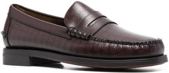 10 CORSO COMO Dan leren loafers Rood