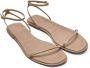 12 STOREEZ Leren sandalen Beige - Thumbnail 2