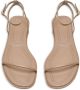 12 STOREEZ Leren sandalen Beige - Thumbnail 4