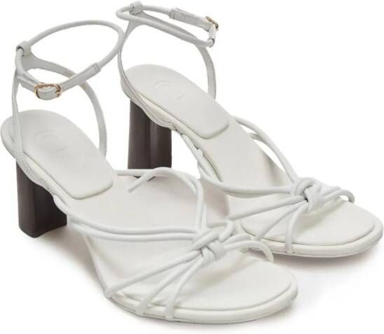 12 STOREEZ Leren sandalen Wit