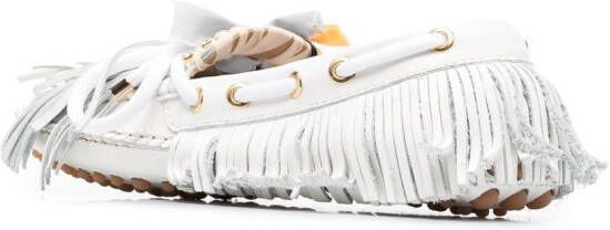 13 09 SR Pulwhi leren loafers Wit