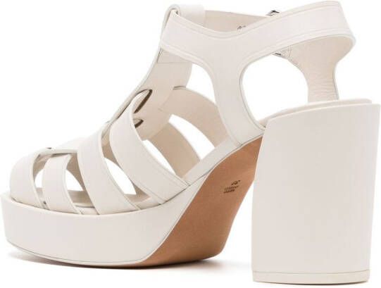 3.1 Phillip Lim Naomi sandalen met plateauzool Wit