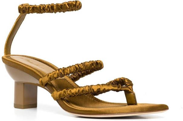 3.1 Phillip Lim Verona satijnen sandalen Groen