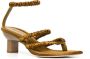 3.1 Phillip Lim Verona satijnen sandalen Groen - Thumbnail 2