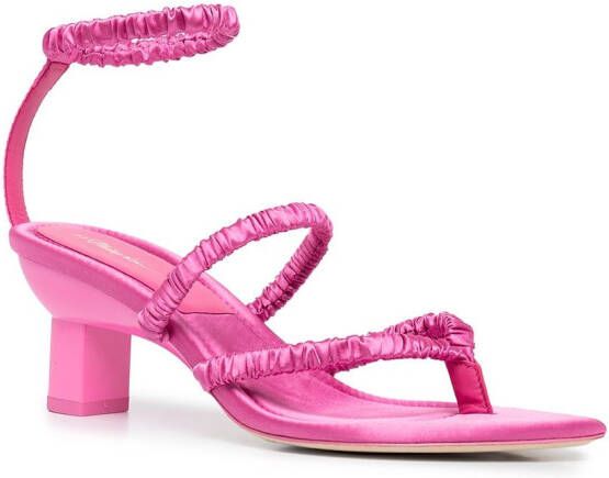 3.1 Phillip Lim Verona satijnen sandalen Roze