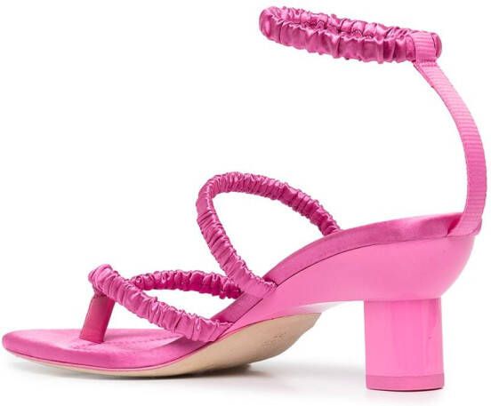 3.1 Phillip Lim Verona satijnen sandalen Roze